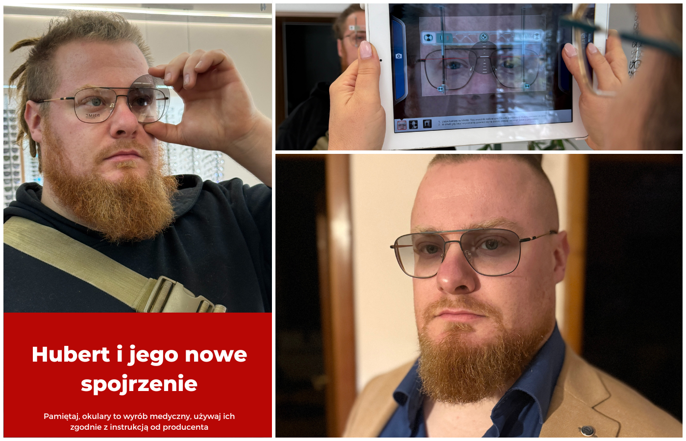 Post na Facebooku salonów optycznych Optom Leszczyńscy