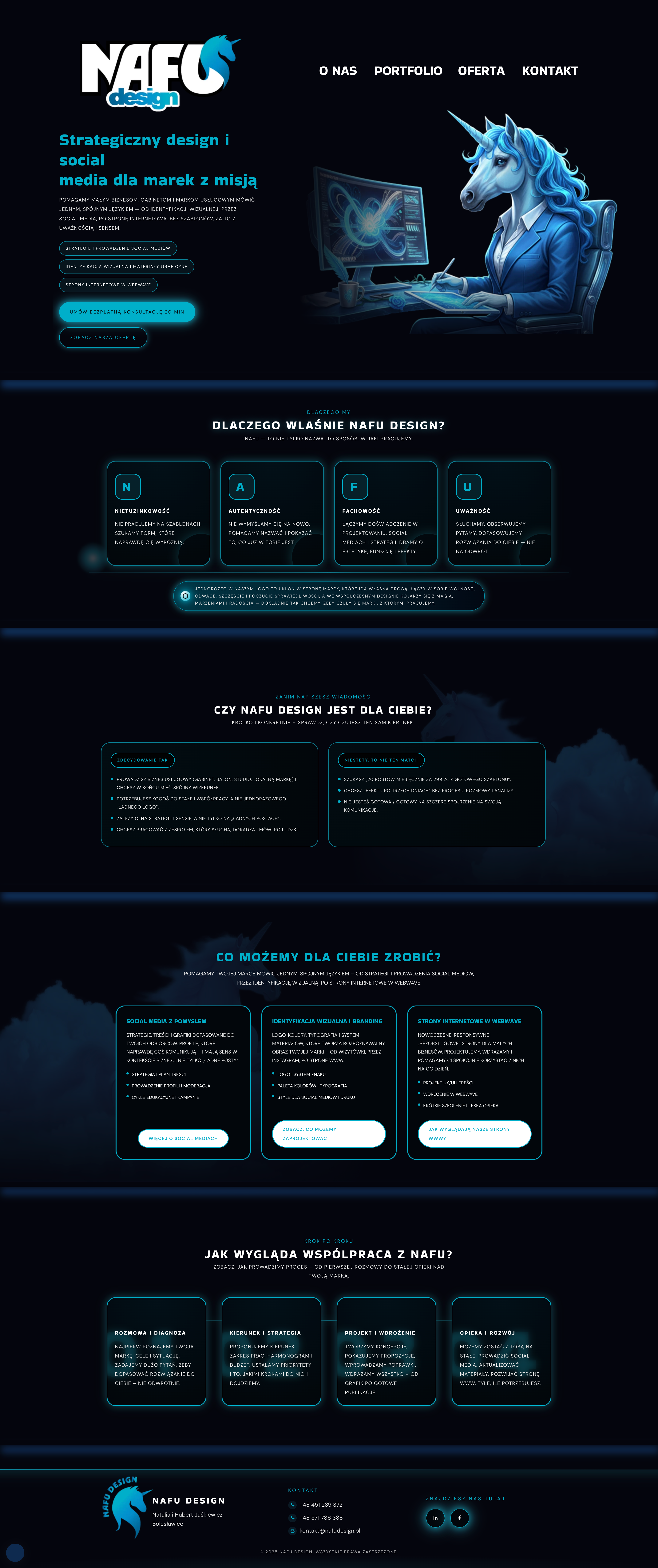 Strona internetowa NAFU Design